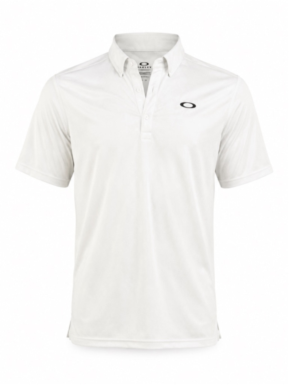 Oakley Performance Fit Polo Shirt White Jacquard Golf Casual Men’s Size Large L